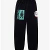 Anime Demon Slayer: Kimetsu No Yaiba Tanjiro Panel Sleep Pants - BoxLunch Exclusive -BoxLunch Sales Store 15367304 hi