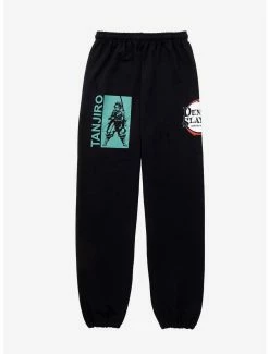 Anime Demon Slayer: Kimetsu No Yaiba Tanjiro Panel Sleep Pants - BoxLunch Exclusive