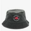 Anime Naruto Shippuden Akatsuki Shinobi Organization Logo Patch Bucket Hat -BoxLunch Sales Store 15630183 hi