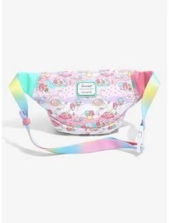 Anime Loungefly Sanrio Little Twin Stars Rainbow Allover Print Fanny Pack - BoxLunch Exclusive -BoxLunch Sales Store 16533662 av2