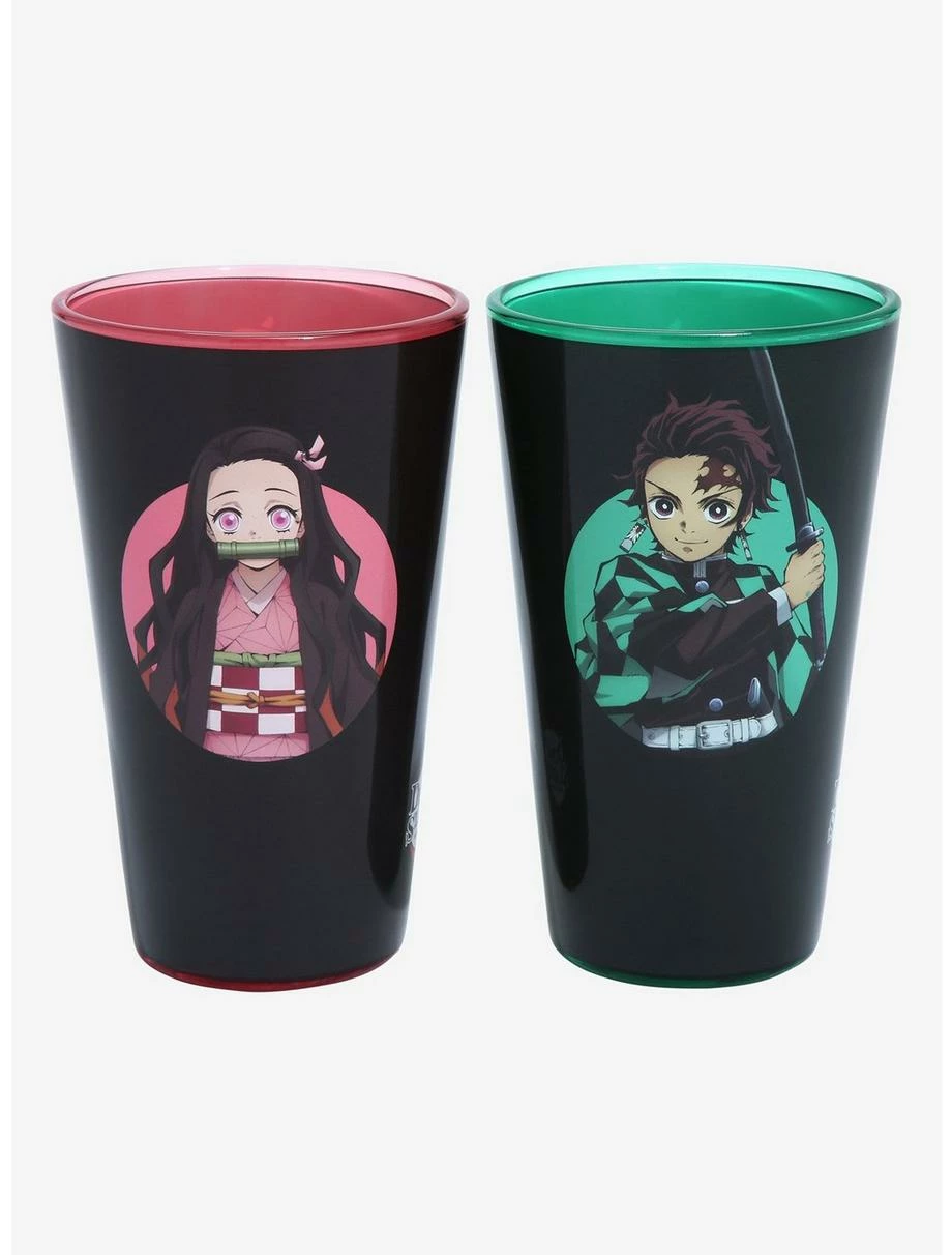 Anime Demon Slayer: Kimetsu No Yaiba Circular Character Portraits Pint Glass Set 5 Anime Demon Slayer: Kimetsu No Yaiba Circular Character Portraits Pint Glass Set - Image 3