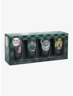 Anime Demon Slayer: Kimetsu No Yaiba Circular Character Portraits Pint Glass Set 11 Anime Demon Slayer: Kimetsu No Yaiba Circular Character Portraits Pint Glass Set -BoxLunch Sales Store 16698517 av4