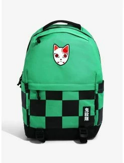 Anime Demon Slayer Tanjiro Kamado Training Mask Built-Up Backpack - BoxLunch Exclusive