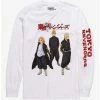 Anime Tokyo Revengers Trio Portrait Long Sleeve T-Shirt - BoxLunch Exclusive -BoxLunch Sales Store 17001595 hi