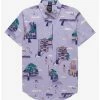 Anime Our Universe Studio Ghibli Spirited Away Scenic Bathhouse Woven Button-Up - BoxLunch Exclusive -BoxLunch Sales Store 17049669 hi