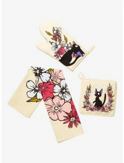 Anime Studio Ghibli Kiki’s Delivery Service Floral Jiji Kitchen Set - BoxLunch Exclusive