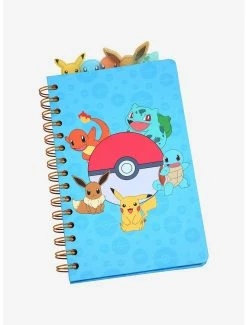 Anime Pokémon Gen 1 Starters & Friends Tab Journal - BoxLunch Exclusive