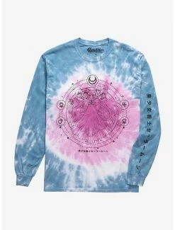 Anime Pretty Guardian Sailor Moon Sailor Guardians Group Tie-Dye Long-Sleeve T-Shirt - BoxLunch Exclusive