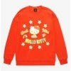Anime Sanrio Hello Kitty Good Vibes Crewneck - BoxLunch Exclusive -BoxLunch Sales Store 17608330 hi