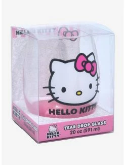 Anime Sanrio Hello Kitty Glitter Wine Glass -BoxLunch Sales Store 17670005 av1