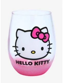 Anime Sanrio Hello Kitty Glitter Wine Glass