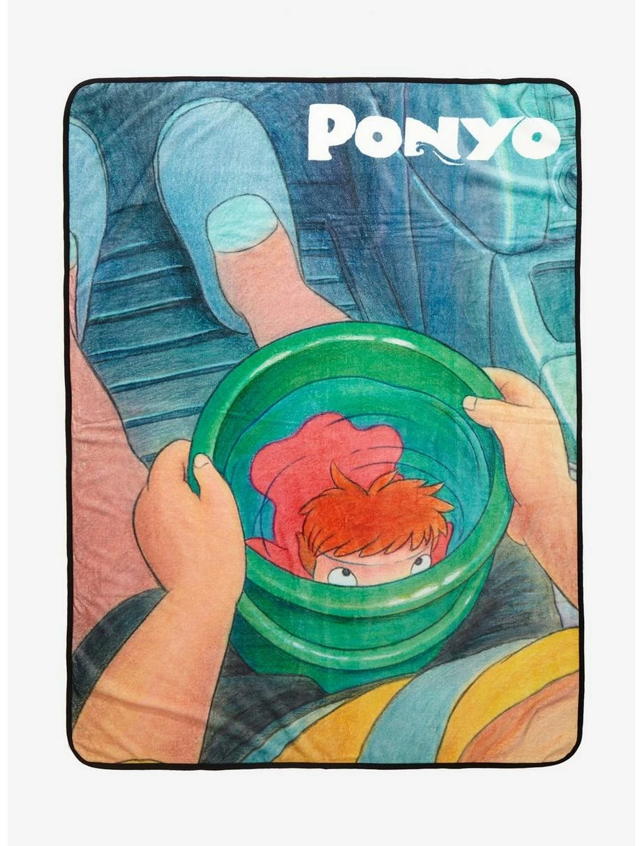 Anime Studio Ghibli Ponyo Water Bucket Throw - BoxLunch Exclusive 3 Anime Studio Ghibli Ponyo Water Bucket Throw - BoxLunch Exclusive