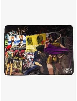 Anime Cowboy Bebop Alley Group Portrait Throw