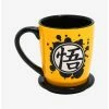 Anime Dragon Ball Z Goku Ink Blot Mug With Coaster Lid -BoxLunch Sales Store 18249863 hi