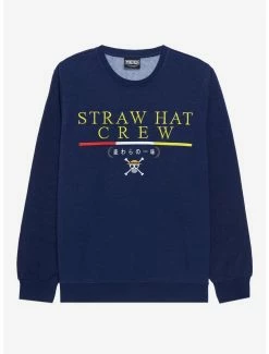 Anime One Piece Straw Hat Crew Collegiate Crewneck - BoxLunch Exclusive
