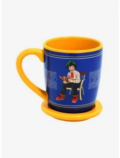 Anime My Hero Academia Deku & Bakugo Mug With Coaster Lid