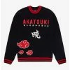 Anime Naruto Shippuden Akatsuki Kanji Crewneck - BoxLunch Exclusive -BoxLunch Sales Store 18671147 hi