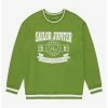 Anime Pretty Guardian Sailor Moon Sailor Jupiter Varsity Crewneck - BoxLunch Exclusive -BoxLunch Sales Store 18749969 hi