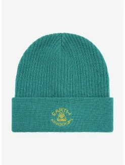 Anime Avatar: The Last Airbender Earth Kingdom Embroidered Cuff Beanie - BoxLunch Exclusive