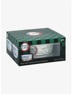 Anime Demon Slayer: Kimetsu No Yaiba Clouds Ramen Bowl With Lid -BoxLunch Sales Store 18940445 av2