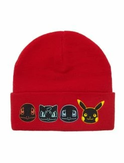 Anime Pokémon Gen 1 Starters & Pikachu Cuff Beanie - BoxLunch Exclusive