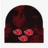 Anime Naruto Shippuden Akatsuki Clouds Acid Wash Cuff Beanie - BoxLunch Exclusive -BoxLunch Sales Store 19178556 hi