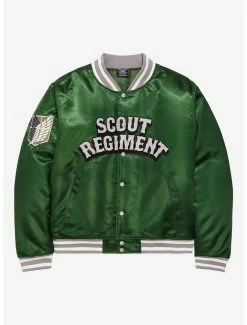 Anime Attack On Titan Scout Regiment Bomber Jacket - BoxLunch Exclusive