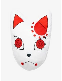 Cartoons Demon Slayer: Kimetsu No Yaiba Tanjiro’s Warding Mask Die-Cut Pillow