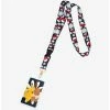 Anime Loungefly Pokémon Pikachu & Eevee Floral Lanyard - BoxLunch Exclusive -BoxLunch Sales Store 19596676 hi