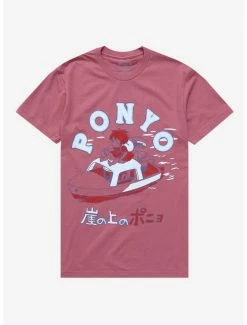 Anime Studio Ghibli Ponyo Boat Tonal Women's T-Shirt - BoxLunch Exclusive