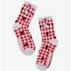 Cartoons Sanrio Hello Kitty And Friends Apple Gingham Crew Socks - BoxLunch Exclusive -BoxLunch Sales Store 19840071 hi