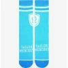 Cartoons Sailor Moon Sailor Mercury Varsity Crew Socks - BoxLunch Exclusive -BoxLunch Sales Store 19935850 hi