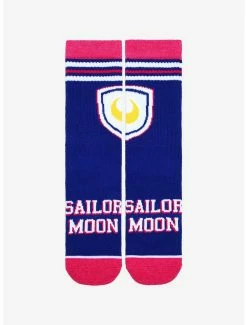 Cartoons Sailor Moon Varsity Crew Socks - BoxLunch Exclusive