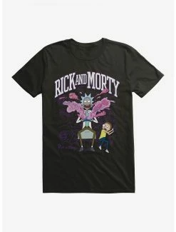 Cartoons Rick And Morty Gaming Explosion T-Shirt