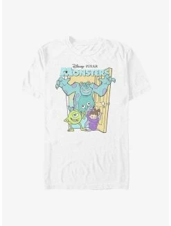 Cartoons Disney Pixar Monsters Inc. Mike, Sulley, And Boo Poster T-Shirt
