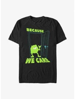 Cartoons Disney Pixar Monsters Inc. Mike Because We Care T-Shirt
