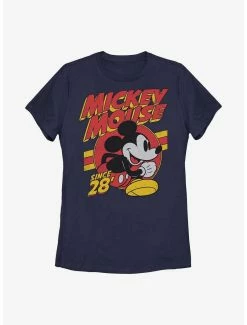 Cartoons Disney Mickey Mouse Retro Mouse Womens T-Shirt