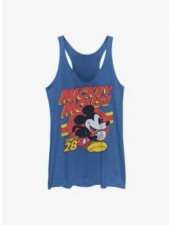 Cartoons Disney Mickey Mouse Retro Mouse Womens Tank Top