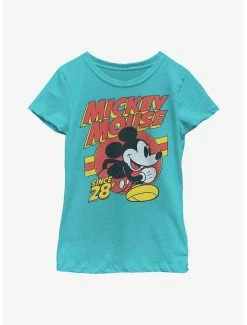 Cartoons Disney Mickey Mouse Retro Mouse Youth Girls T-Shirt