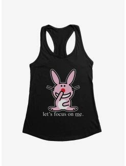 Cartoons It's Happy Bunny Focus On Me Womens Tank Top