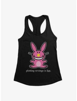 Cartoons It's Happy Bunny Revenge Is Fun Womens Tank Top