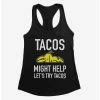 Cartoons It's Happy Bunny Tacos Might Help Womens Tank Top -BoxLunch Sales Store 20533548 hi