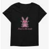Cartoons It's Happy Bunny Dead Inside Womens T-Shirt Plus Size -BoxLunch Sales Store 20533630 hi