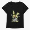 Cartoons It's Happy Bunny Free Criticism Womens T-Shirt Plus Size -BoxLunch Sales Store 20533902 hi