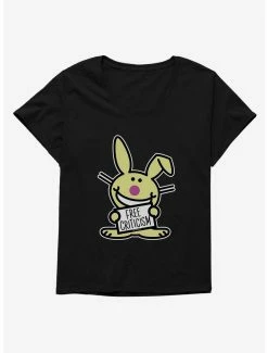 Cartoons It's Happy Bunny Free Criticism Womens T-Shirt Plus Size
