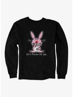 Cartoons It's Happy Bunny Focus On Me Sweatshirt