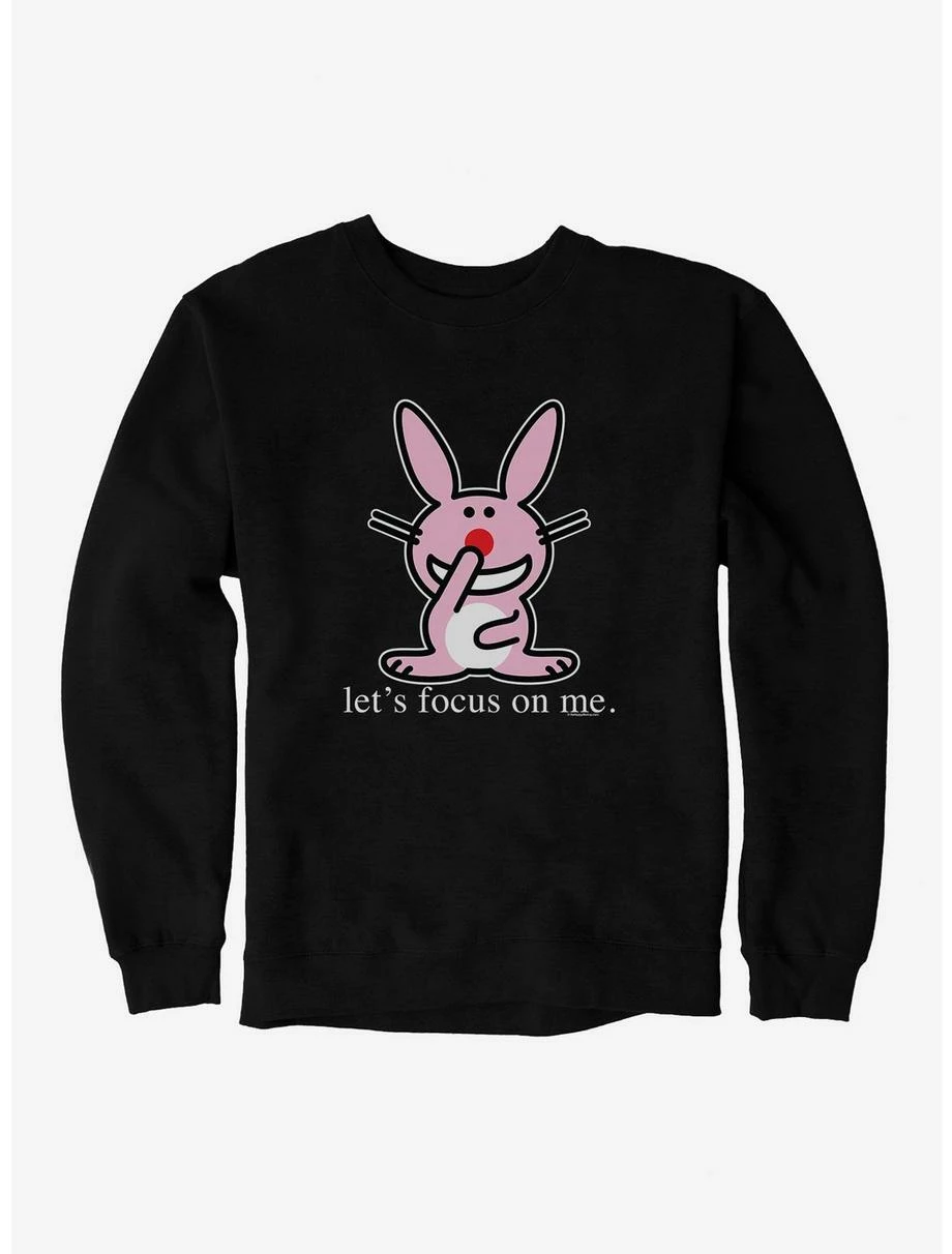 Cartoons It's Happy Bunny Focus On Me Sweatshirt 3 Cartoons It's Happy Bunny Focus On Me Sweatshirt