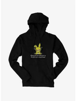 Cartoons It's Happy Bunny Compliments Only Hoodie