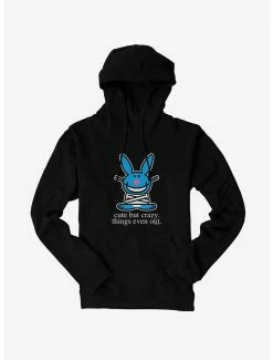 Cartoons It's Happy Bunny Cute But Crazy Hoodie