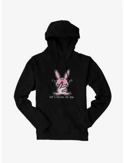 Cartoons It's Happy Bunny Focus On Me Hoodie